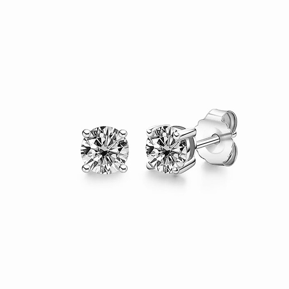 Jewelry - Certified 6.5mm Moissanite Earring Studs